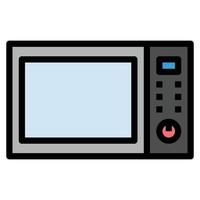 Home Electronics Devices Icons Vector , MICROWAVE