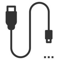 Home Electronics Devices Icon Vector , CHARGING CABLE