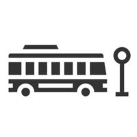 icono de autobús de transporte símbolo vectorial diseño simple para usar en gráficos infografías de logotipos de informes web vector