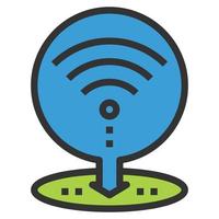 wifi hotspot icono vector símbolo diseño simple para usar en gráficos web informe logotipo infografía