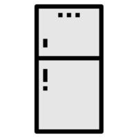 vector de icono de dispositivos electrónicos domésticos, refrigerador