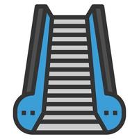 ESCALATOR Icon Vector Symbol  Simple Design For Using In Graphics Web Report Logo Infographics