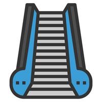 ESCALATOR Icon Vector Symbol  Simple Design For Using In Graphics Web Report Logo Infographics