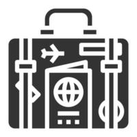 icono de turismo símbolo vectorial diseño simple para usar en gráficos infografías de logotipos de informes web vector