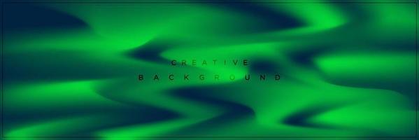 Modern abstract green fluid banner background design vector