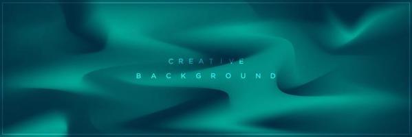 Modern abstract blue green fluid banner background design vector