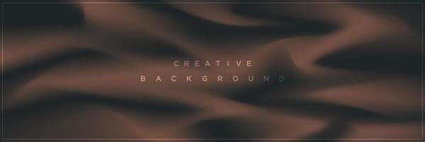 Modern abstract brown fluid banner background design vector