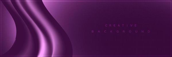 Modern abstract purple fluid banner background design vector