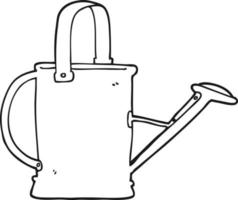 cartoon watering can vector