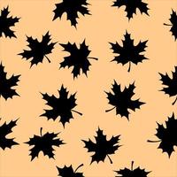 maple leaves seamless pattern vector