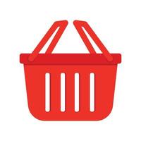 Shopping Cart Basket Vector Icon Clipart in White Background