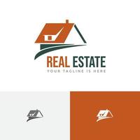 casa hogar bienes raíces vivienda residencial simple logo vector