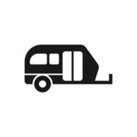 Camping Trailer Icon Design Vector