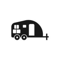 Camping Trailer Icon Design Vector