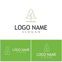 Tree Line Logo Template vector symbol nature