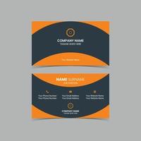 simple corporate or business card design template vector