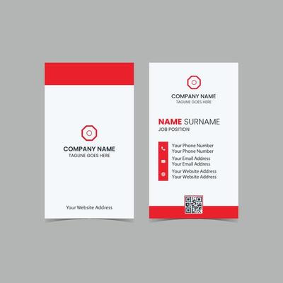 landscape simple corporate or business card design template