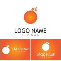 Bubble logo template vector icon illustration