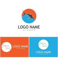 Fish logo template. Creative vector symbol