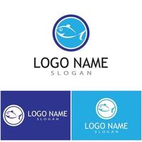 Fish logo template. Creative vector symbol