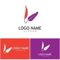 Feathers Logo Template vector symbol