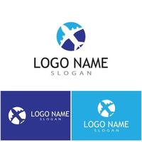 Airplane icon vector illustration design Logo Template