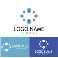 Bubble logo template vector icon illustration