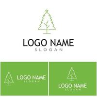 árbol, línea, logotipo, plantilla, vector, símbolo, naturaleza vector