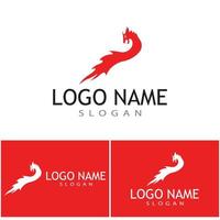 Dragon vector icon illustration design logo template