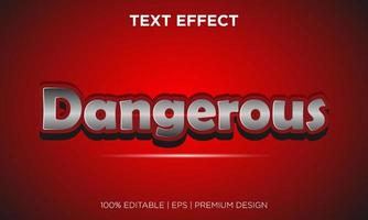 text effect editable background style dangerous vector