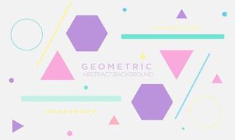geometric shapes on abstract background vector