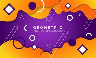 formas geométricas degradadas sobre fondo abstracto vector