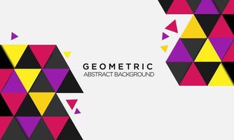 geometric shapes on abstract background vector