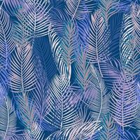 tropical background  palm leaves vector seamless pattern