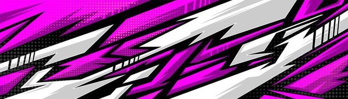 Abstract Car decal design vector. Graphic abstract stripe racing background kit designs for wrap vehicle, race car, rally, adventure and livery vector