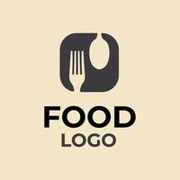 spoon and fork icon logo vector design