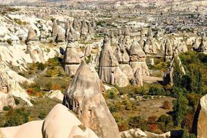 Beautiful mountains and rocks views in Cappadocia, Turkey