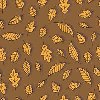 autumn leaves vector seamless pattern. background for fabrics, prints, packaging and postcards