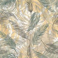 tropical background  palm leaves vector seamless pattern