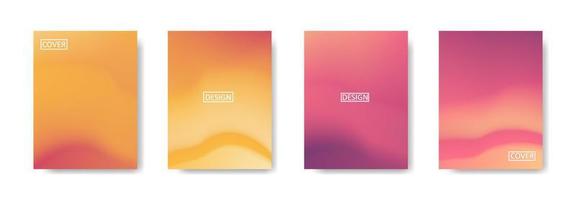 Set of abstract background with beautiful gradation color, colorful background for poster flyer banner backdrop.vertical banner.cool fluid background vector illustration