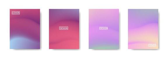 Set of abstract background with beautiful gradation color, colorful background for poster flyer banner backdrop.vertical banner.cool fluid background vector illustration