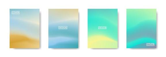 Set of abstract background with beautiful gradation color, colorful background for poster flyer banner backdrop.vertical banner.cool fluid background vector illustration