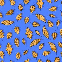 autumn leaves vector seamless pattern. background for fabrics, prints, packaging and postcards