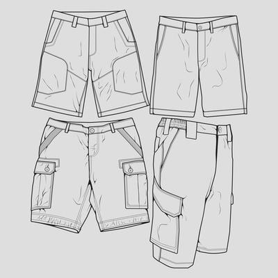 Cargo Pants Vector Art, Icons, and Graphics for Free Download