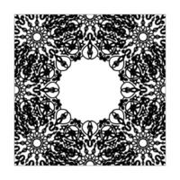 Hand drawn mandala. decoration in ethnic oriental  doodle ornament. vector