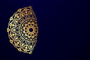 Luxury mandala style golden pattern background. vector