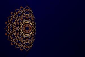 Luxury mandala style golden pattern background. vector