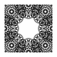 Hand drawn mandala. decoration in ethnic oriental  doodle ornament. vector