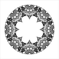 Hand drawn mandala. decoration in ethnic oriental  doodle ornament. vector