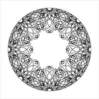 Hand drawn mandala. decoration in ethnic oriental  doodle ornament. vector